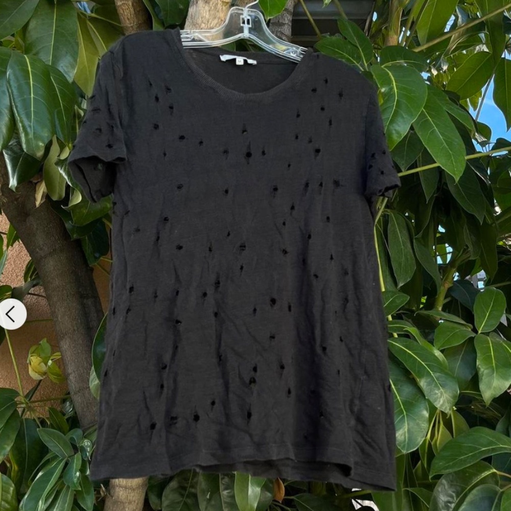 EUC Black Distressed T Shirt